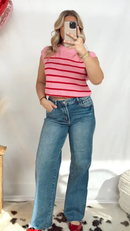 The Avery Top - Pink